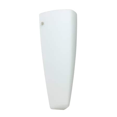 Besa Lighting Lina Wall Sconce, Opal Matte, Polished Nickel Cap Finish, 1x8W LED 708307-LED-PN